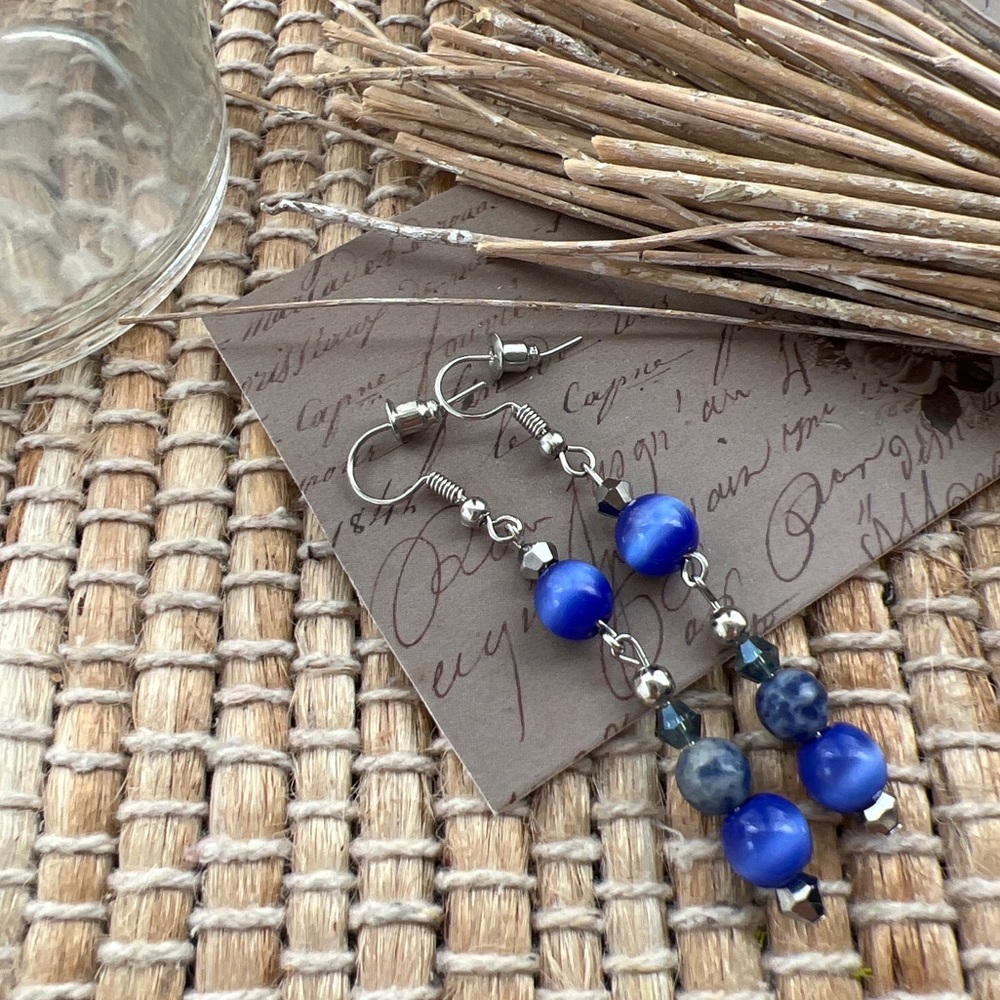 💙🤍✨ Disney R2-D2 Droid Star Wars themed earrings handmade Disney earrings